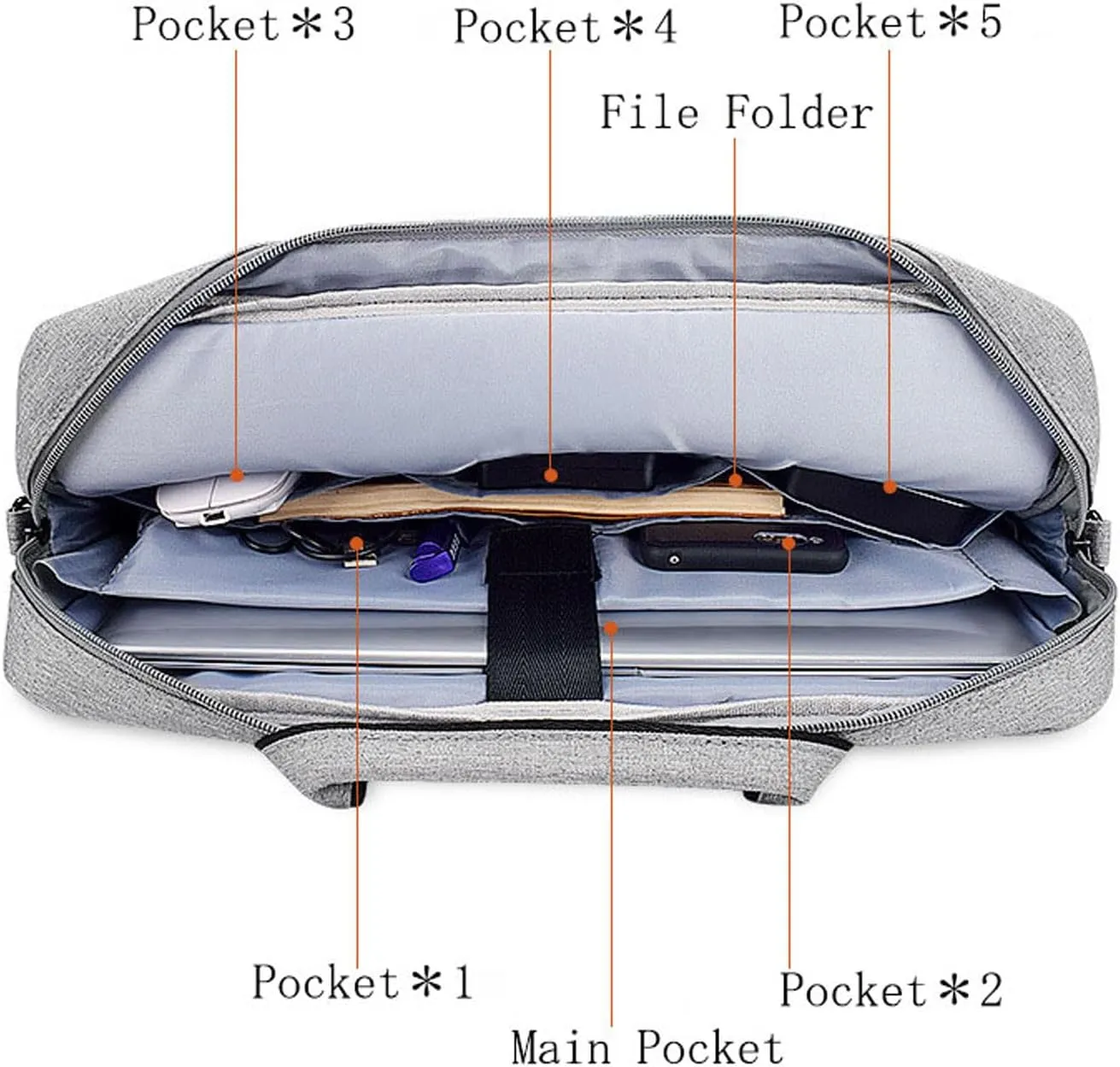 Laptop Bag 13-16 Inch Laptop Briefcase Business Water Resistant Classic Bag Carry On Case Computer Bag with Strap