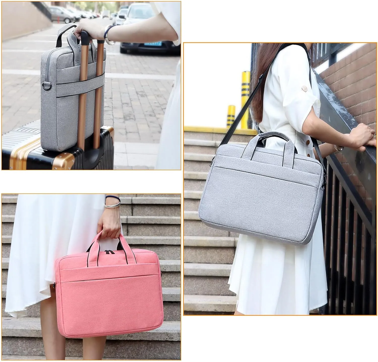 Laptop Bag 13-16 Inch Laptop Briefcase Business Water Resistant Classic Bag Carry On Case Computer Bag with Strap