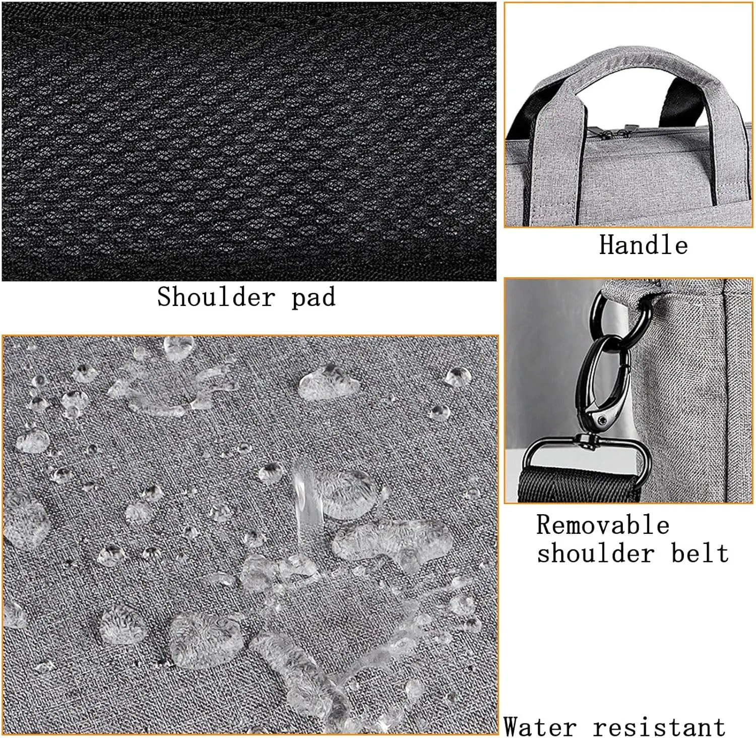 Laptop Bag 13-16 Inch Laptop Briefcase Business Water Resistant Classic Bag Carry On Case Computer Bag with Strap