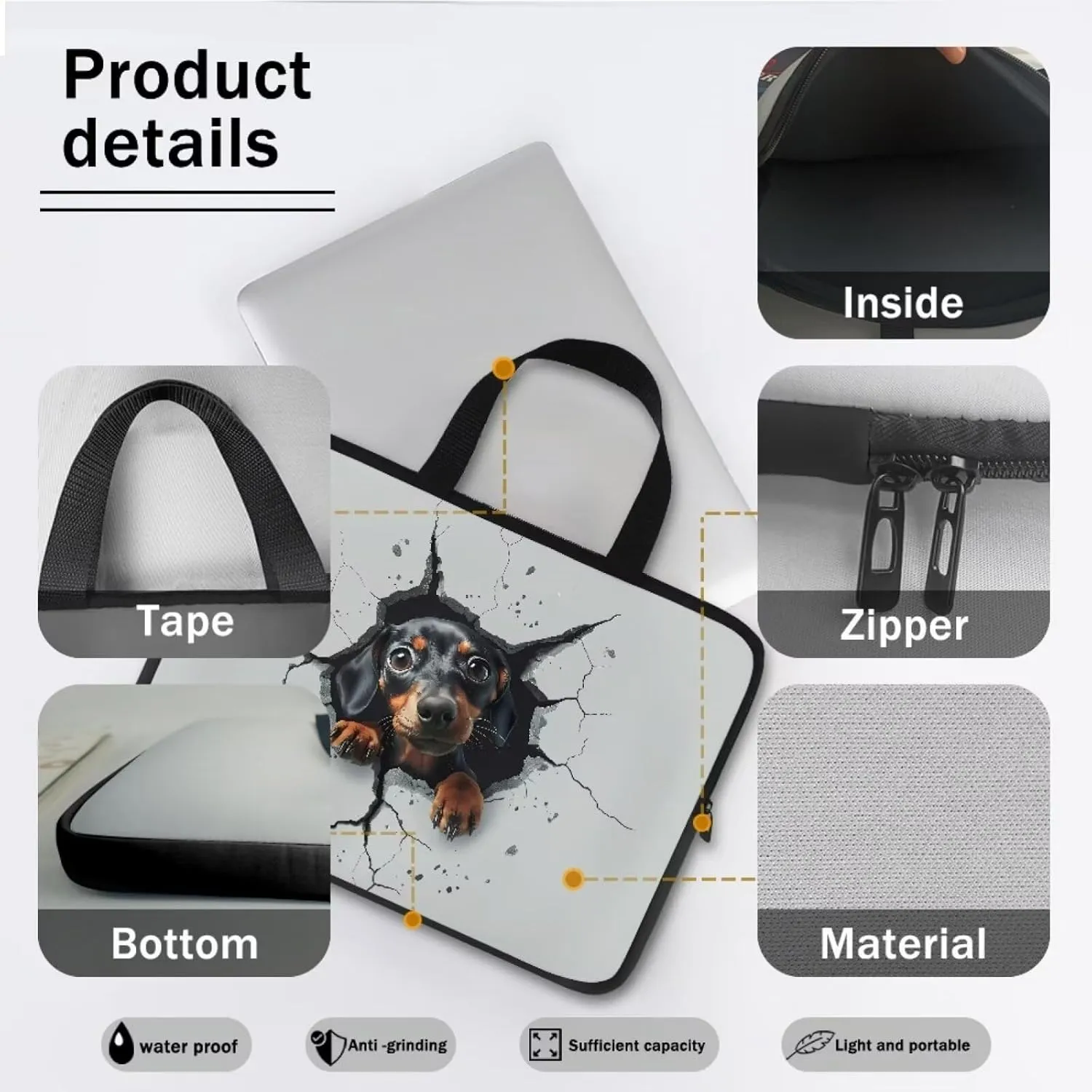 Laptop Bag Women Laptop Tote Bag Computer Bag Notebook Tablet Messenger Handbag