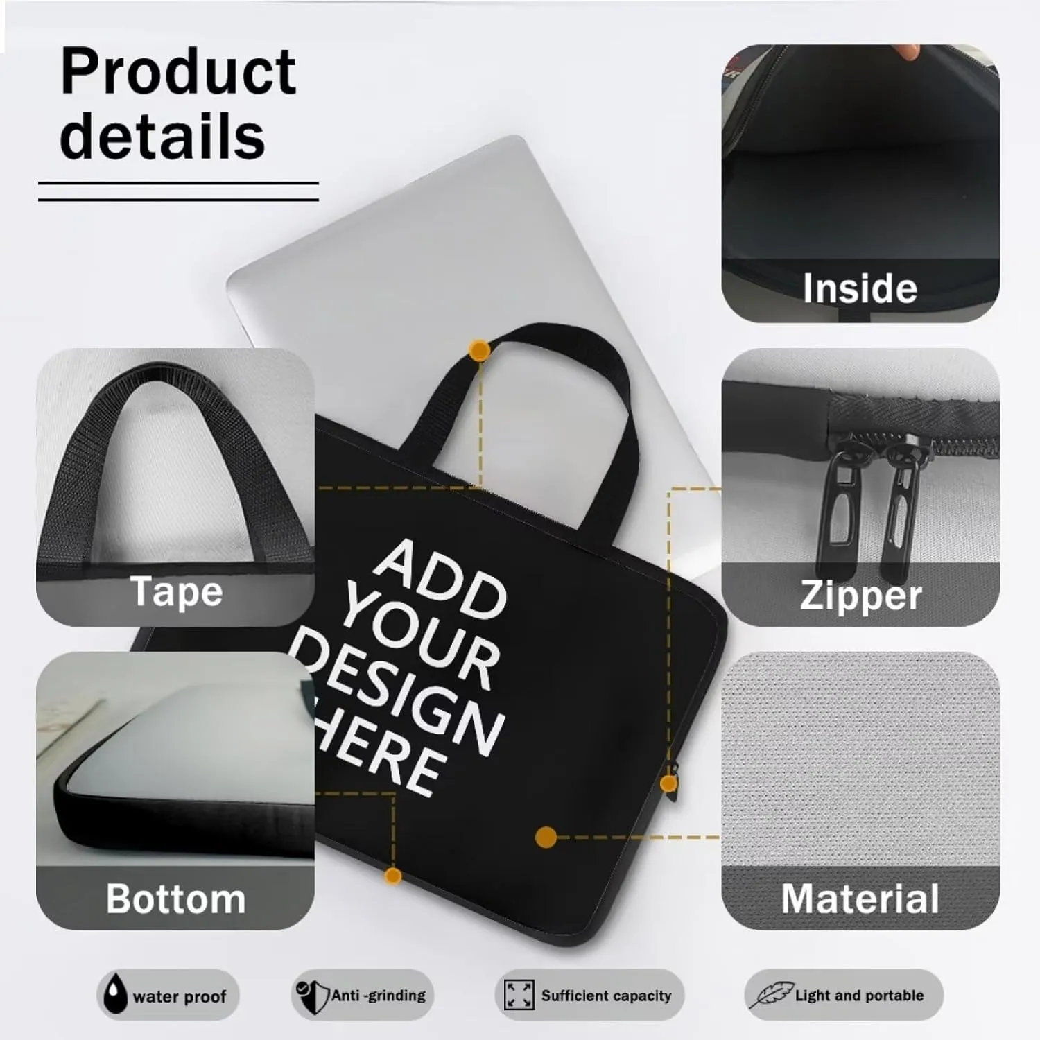 Laptop Bag Women Laptop Tote Bag Computer Bag Notebook Tablet Messenger Handbag