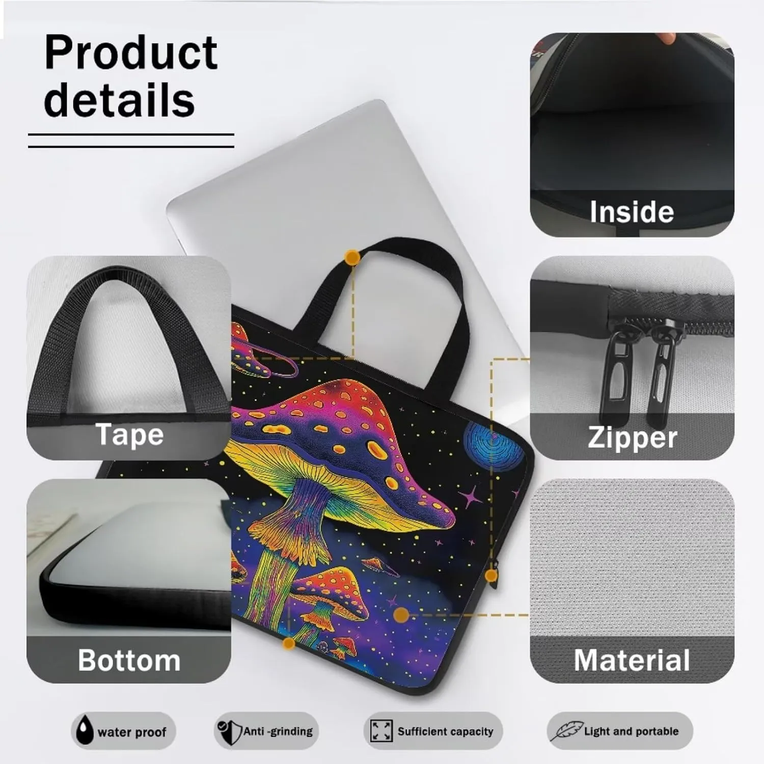 Laptop Bag Women Laptop Tote Bag Computer Bag Notebook Tablet Messenger Handbag
