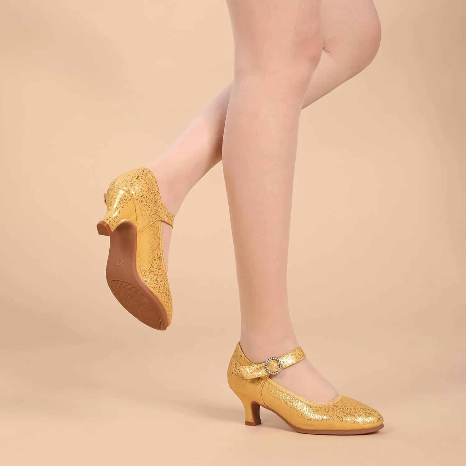 Latin Ballroom Dance Shoes Women Character Dancing Heels,Model JYNMD
