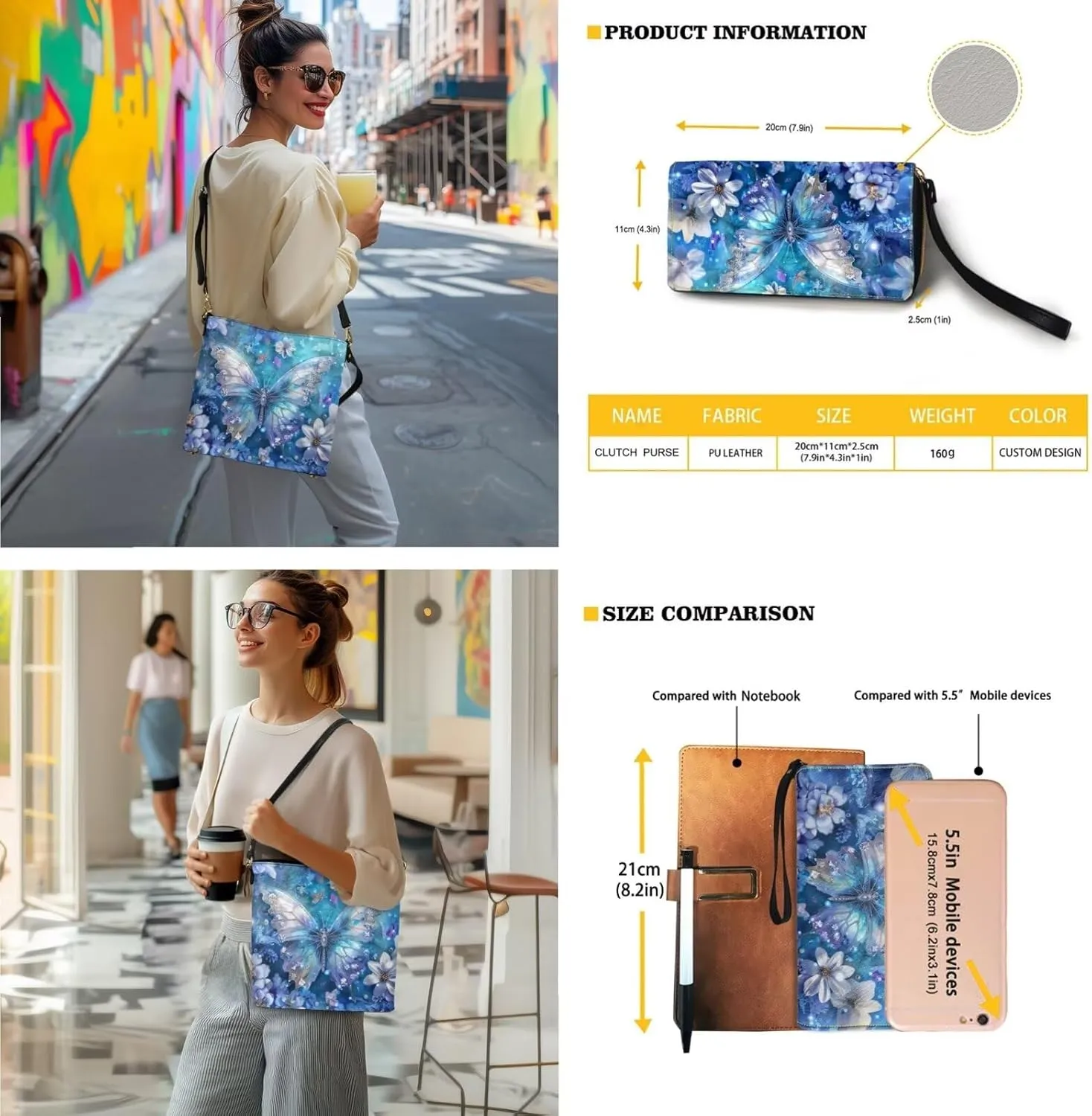 Leather Purses for Women Crossbody Purse Set Large Satchel Purse Bucket Tote Bag with PU Wallet