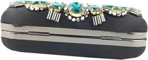 LIFKOME Beaded Evening Bag Rhinestone Handmade Clutch Purse for Women Chain Bag Party Purse for Dinner Banquet Birthday Events