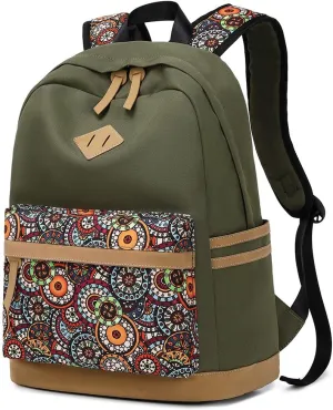 Lightweight Kids Backpacks for School Bag Canvas Small Travel Backpacks for Women Girls Boys Bookbag Toddler Back Pack