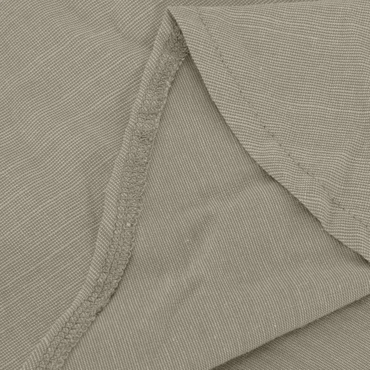Linen Dresses for Women 2025 Casual Spring Loose Fit Lapel Shirt Dress Fashion Solid Color Button Pleated Dress