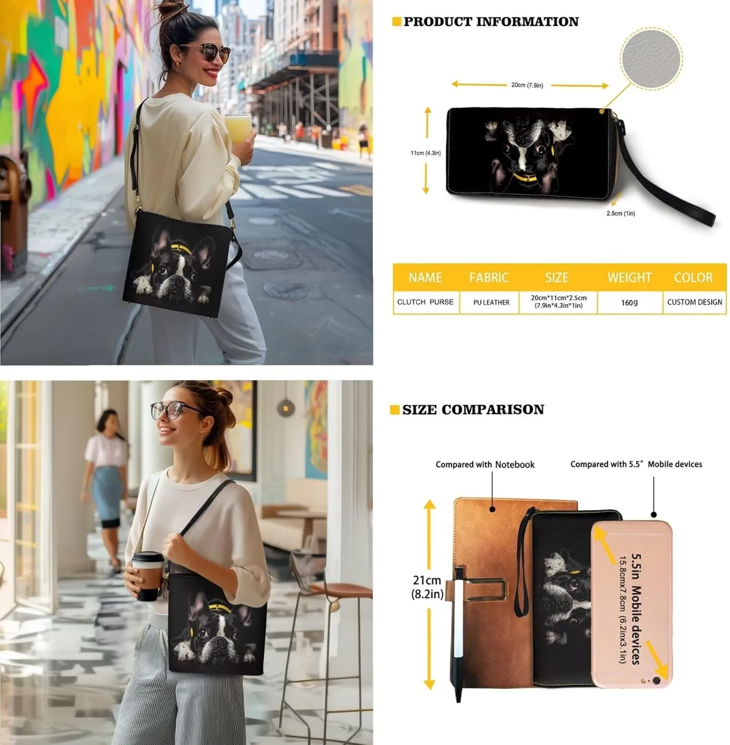 Lotusorchid Crossbody Handbag Bucket Purse Satchel Bag with Leather Wallet Adjustable Strap for Women Daily Use