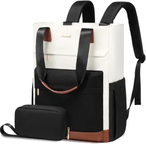 LOVEVOOK Laptop Backpack for Women15.6 Inch Small Laptop Bag for WomenTravel Work BackpackWater-Resistant Convertible Teacher Nurse Bag with Purse