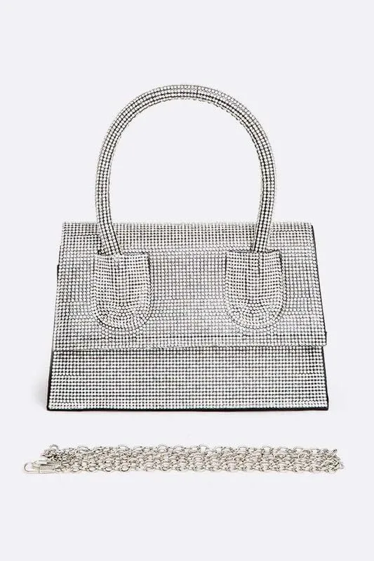Luxury Rhinestone Convertible Top Handle Clutch Bag Womens Evening Handbag for brides, bridesmaids,Weddings, Cocktail