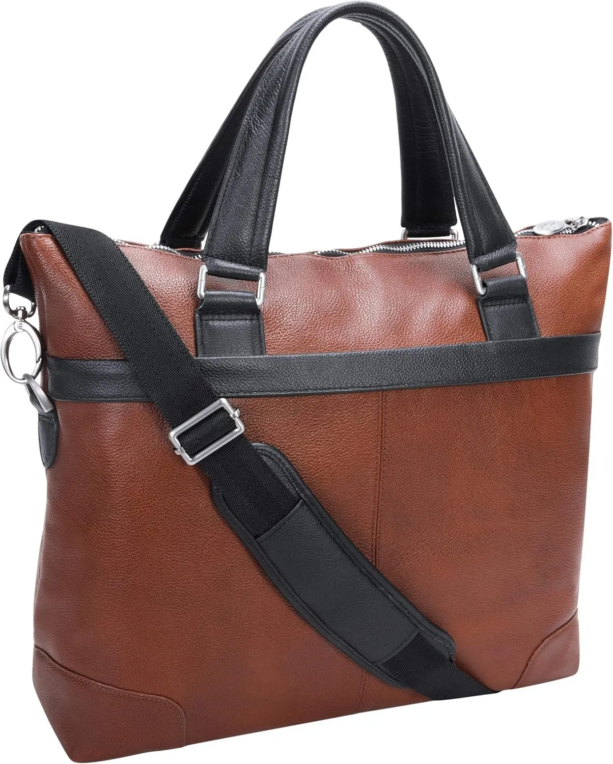 McKlein 15" Leather, Two-Tone, Laptop & Tablet Briefcase- EASTWARD