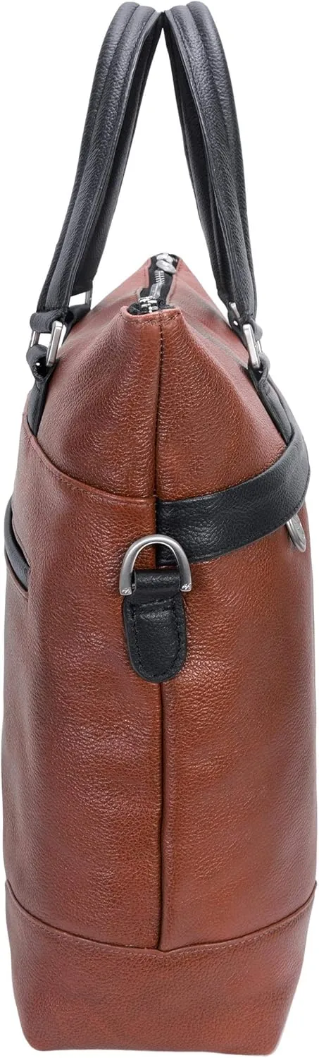 McKlein 15" Leather, Two-Tone, Laptop & Tablet Briefcase- EASTWARD
