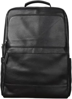 Mens Backpacks Luggage Travel Bags Bookbags Genuine Leather Casual Daypack Briefcases Laptop Bags(Black)