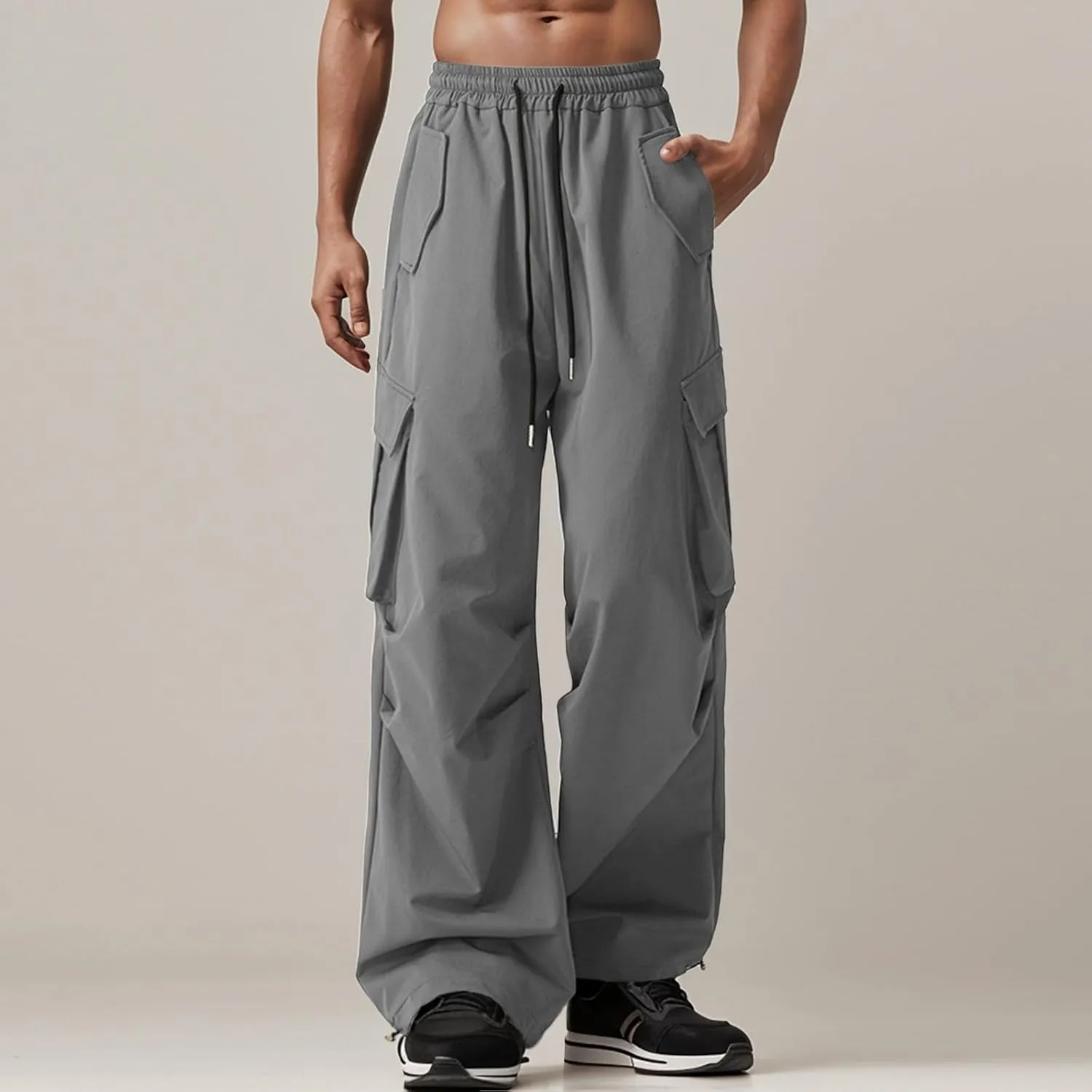 Men's Cargo Pants Casual Trousers Tracksuit Trousers Work Pants for Men Multi Pocketsmen's Cargo Jogger Pants Stretch