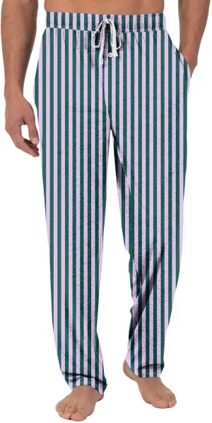Men's Casual Drawstring Striped Pants Comfy Yoga Jogger Sweatpants 2024 Trendy Elastic Waist Trouser with Pockets