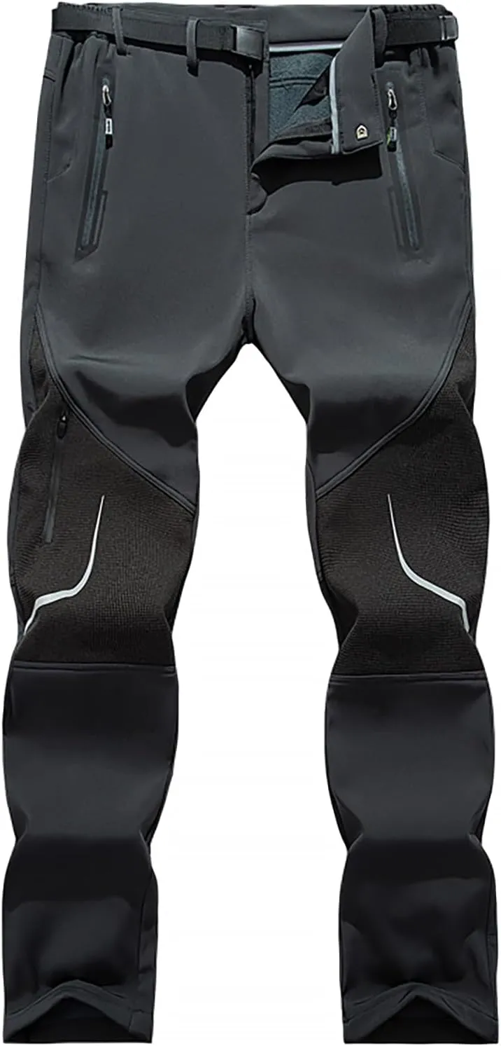 Men's Hiking Tactical Trousers Stretch Casual Travel Pants with Zip Pockets Sport Pants Quick Dry Windproof Sportswear