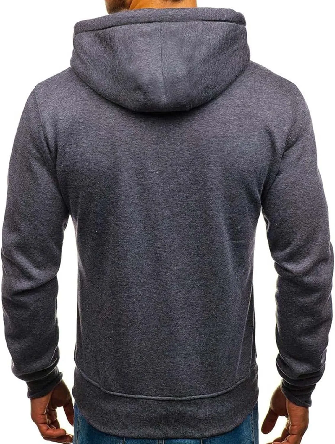 Men's Hooded Fleece Sweatshirt Hooded Shirt Sweat Men Luxury Hoodie With Zip Pockets Men's Hooded Fleece Sweatshirt