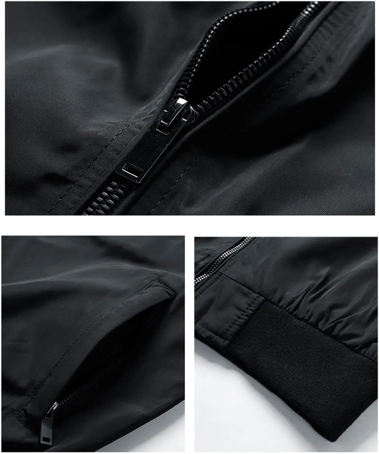 Mens Jackets Lightweight Casual Mens Bomber Jacket Fashion Windbreaker Jackets for Men Zip Up Jacket Coat