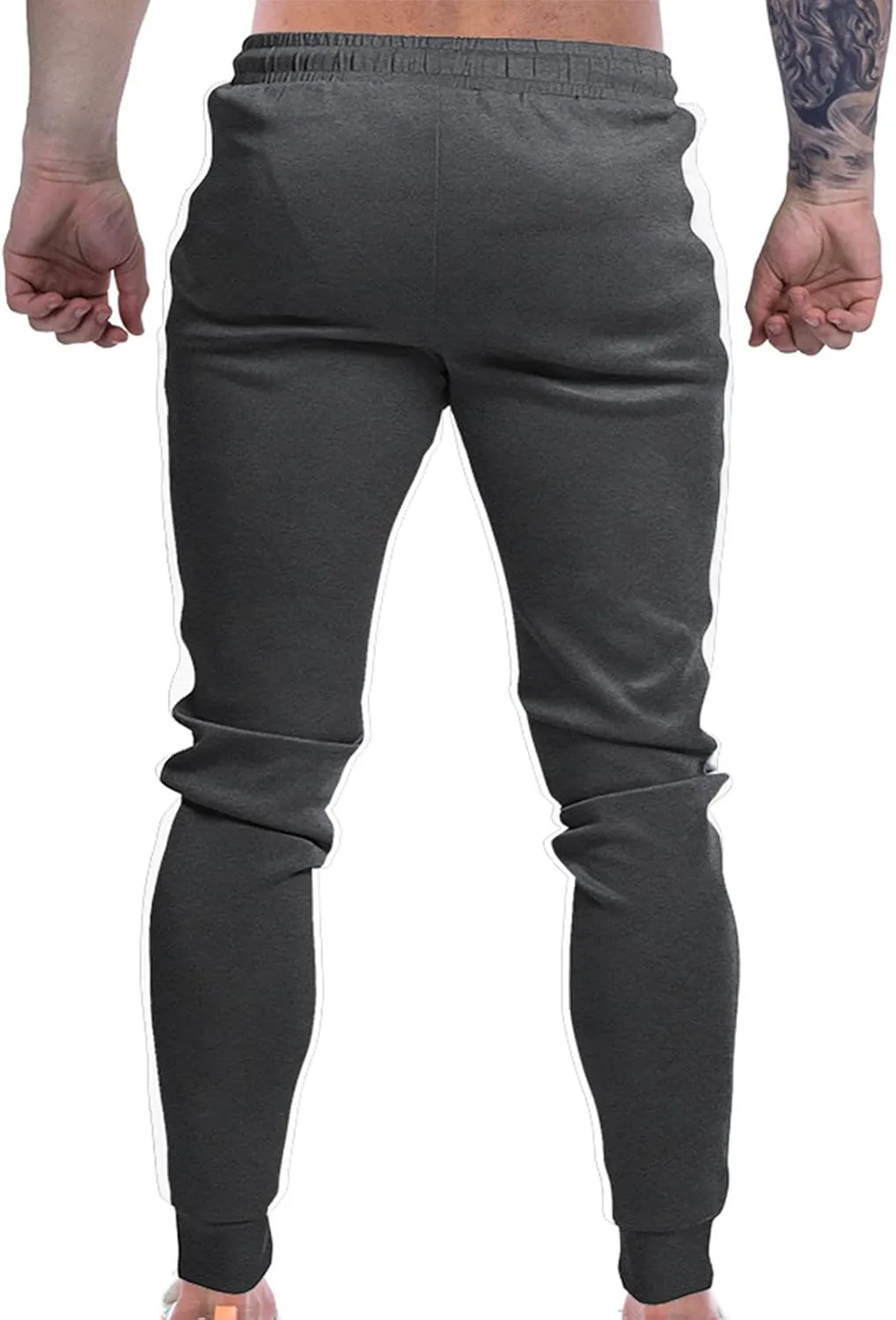 Mens Joggers Striped Trousers Casual Cotton Pants Athletic Drawstring Sweatpants Tracksuit Bottoms Yoga Trouser