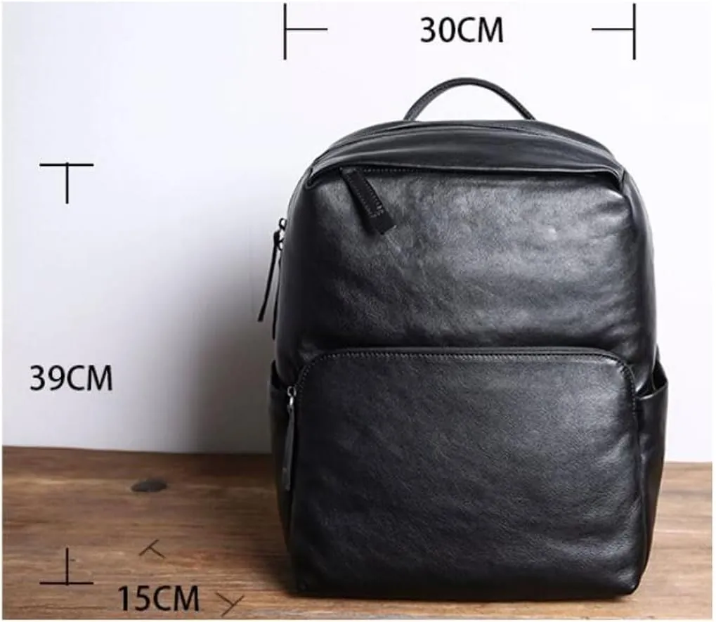 Mens Leather Casual Daypack Laptop Bags Bookbags Luggage Travel Bags Computers Bags Backpacks