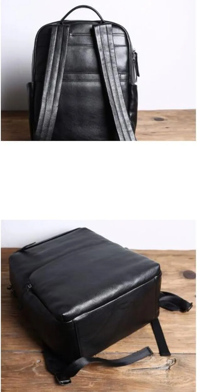 Mens Leather Casual Daypack Laptop Bags Bookbags Luggage Travel Bags Computers Bags Backpacks