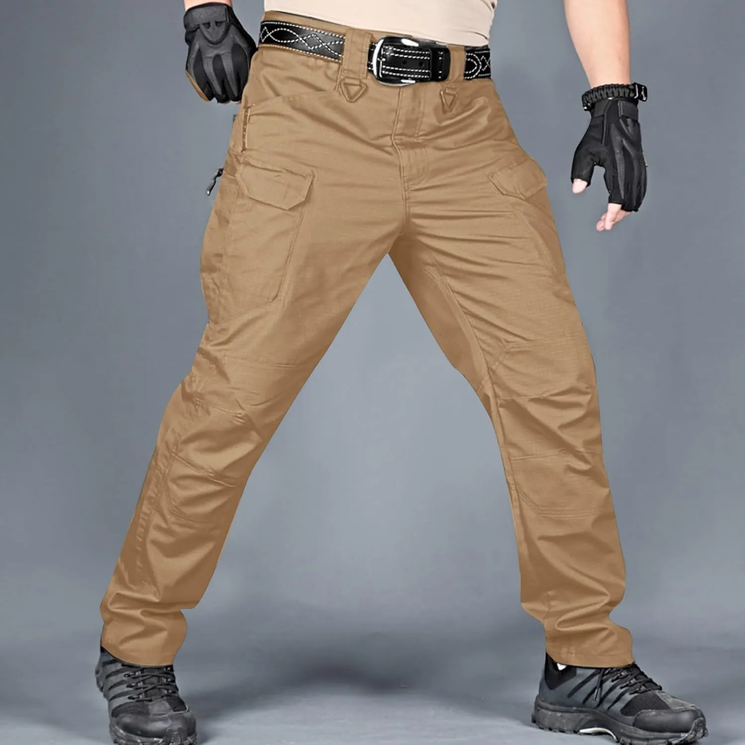 Men's Multi-Pocket Cargo Pants Fashion Work Trousers Men's Military Pants Men Chino Cargo Pants Jogging Pants Men