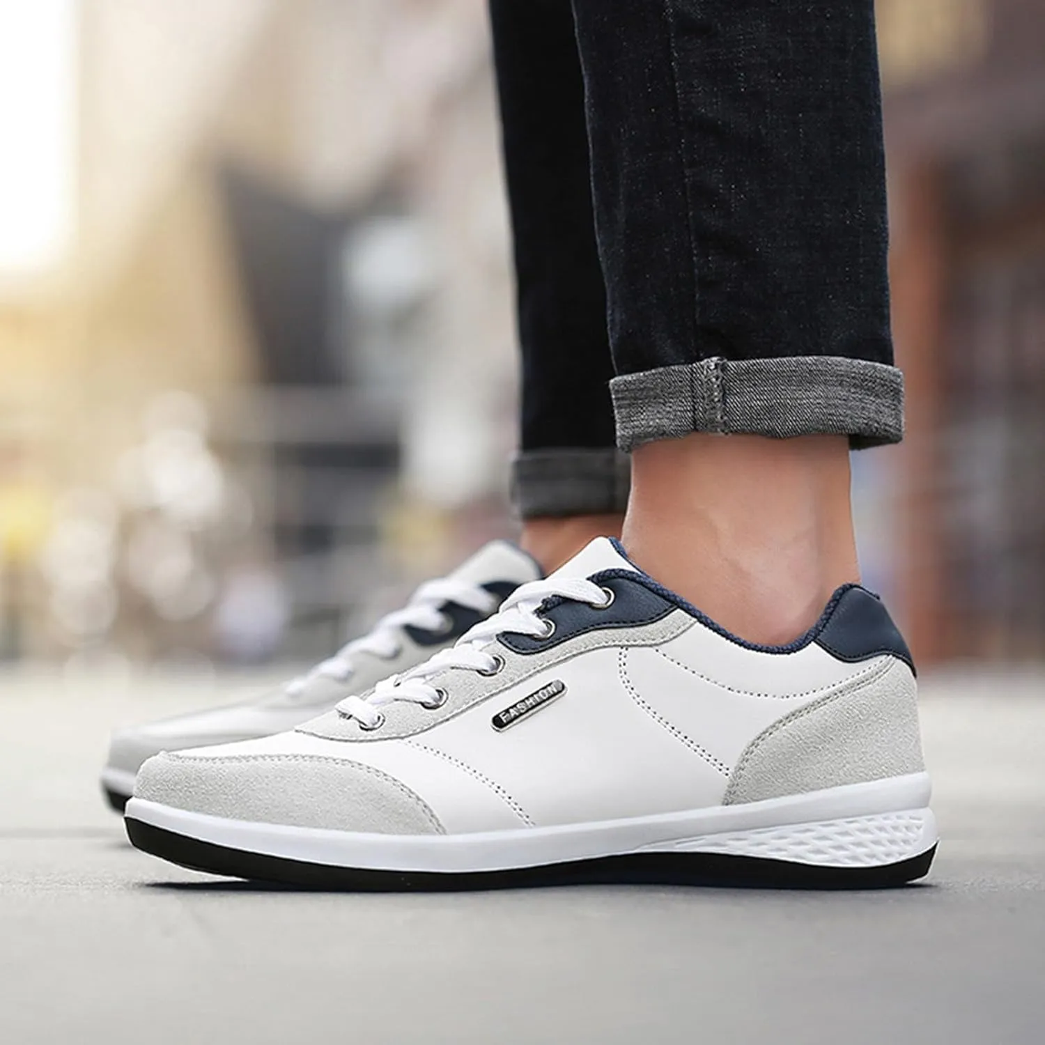 Men's Sneakers Mens Slip on Shoes Sneaker for Men Tennis Shoe for Men Breathable Mesh Sneaker