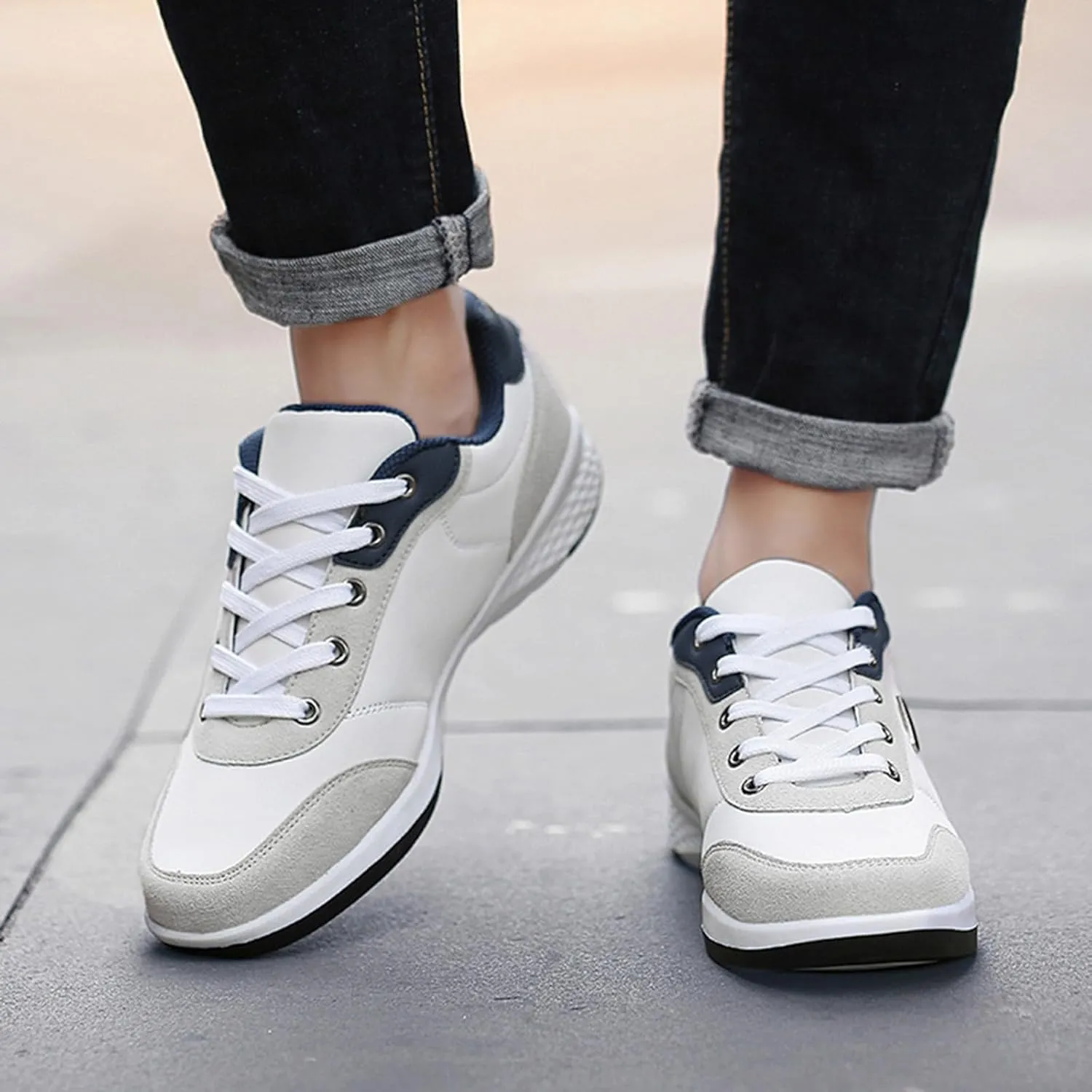Men's Sneakers Mens Slip on Shoes Sneaker for Men Tennis Shoe for Men Breathable Mesh Sneaker