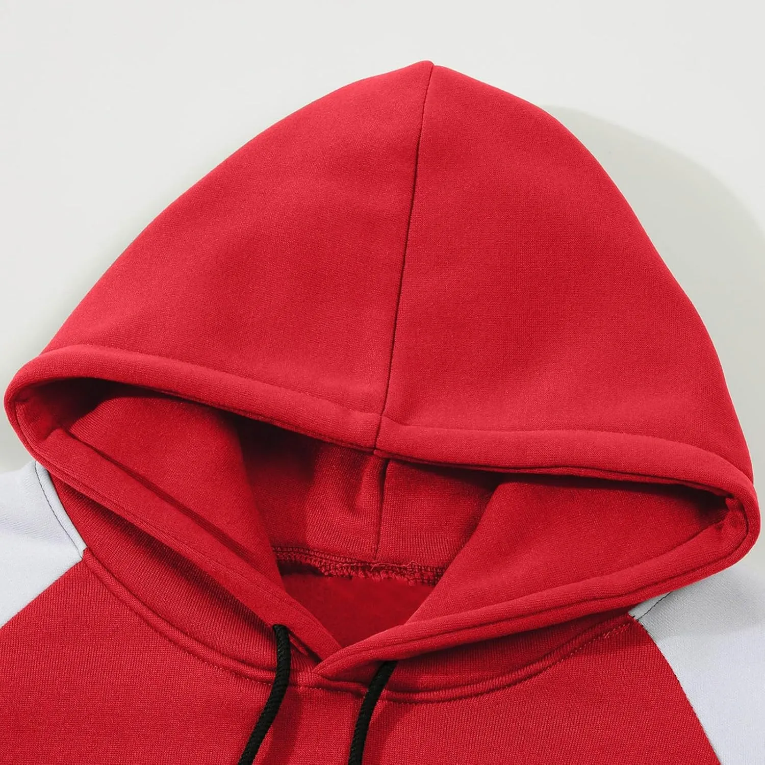 Mens Sweatshirt Hoodie Lightweight Color Block Pullover Sweaters for Men Soft Men's Drawstring Hoodies with Pocket