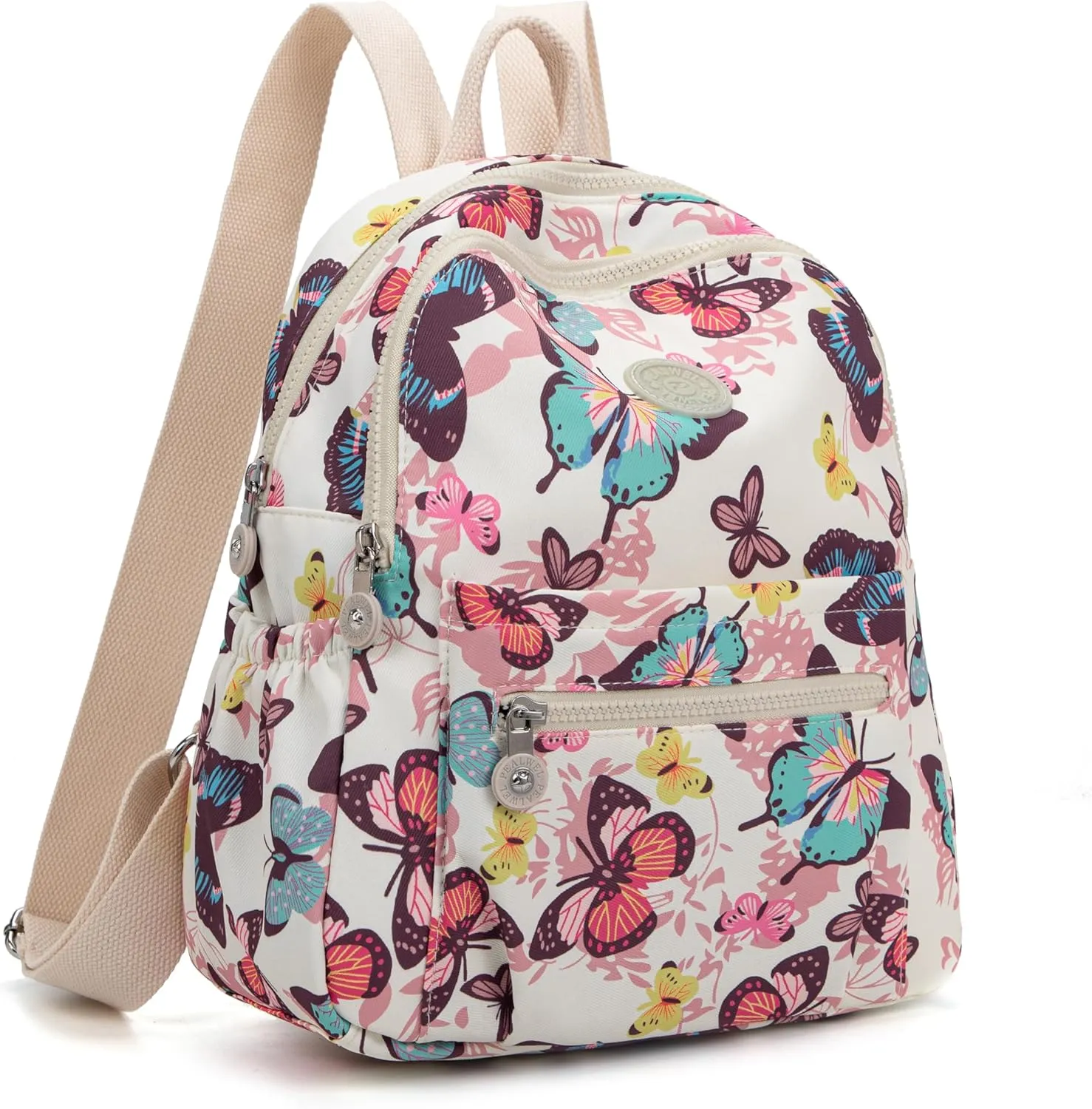 Mini Backpack Purse for Women,Small Nylon backpacks for Ladies Backpacks Women Anti Theft Travel Bag (Butterfly)