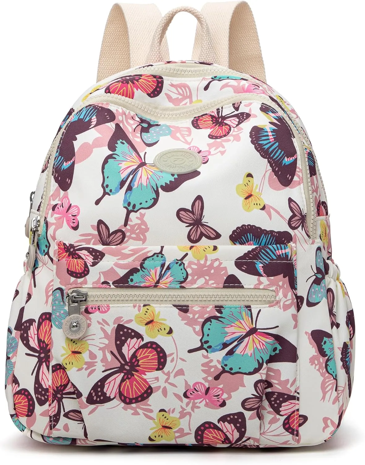 Mini Backpack Purse for Women,Small Nylon backpacks for Ladies Backpacks Women Anti Theft Travel Bag (Butterfly)