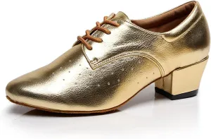 Minishion TQJ3004 Women's Low Heel Synthetic Tango Latin Ballroom Dance Shoes Evening Prom Pumps