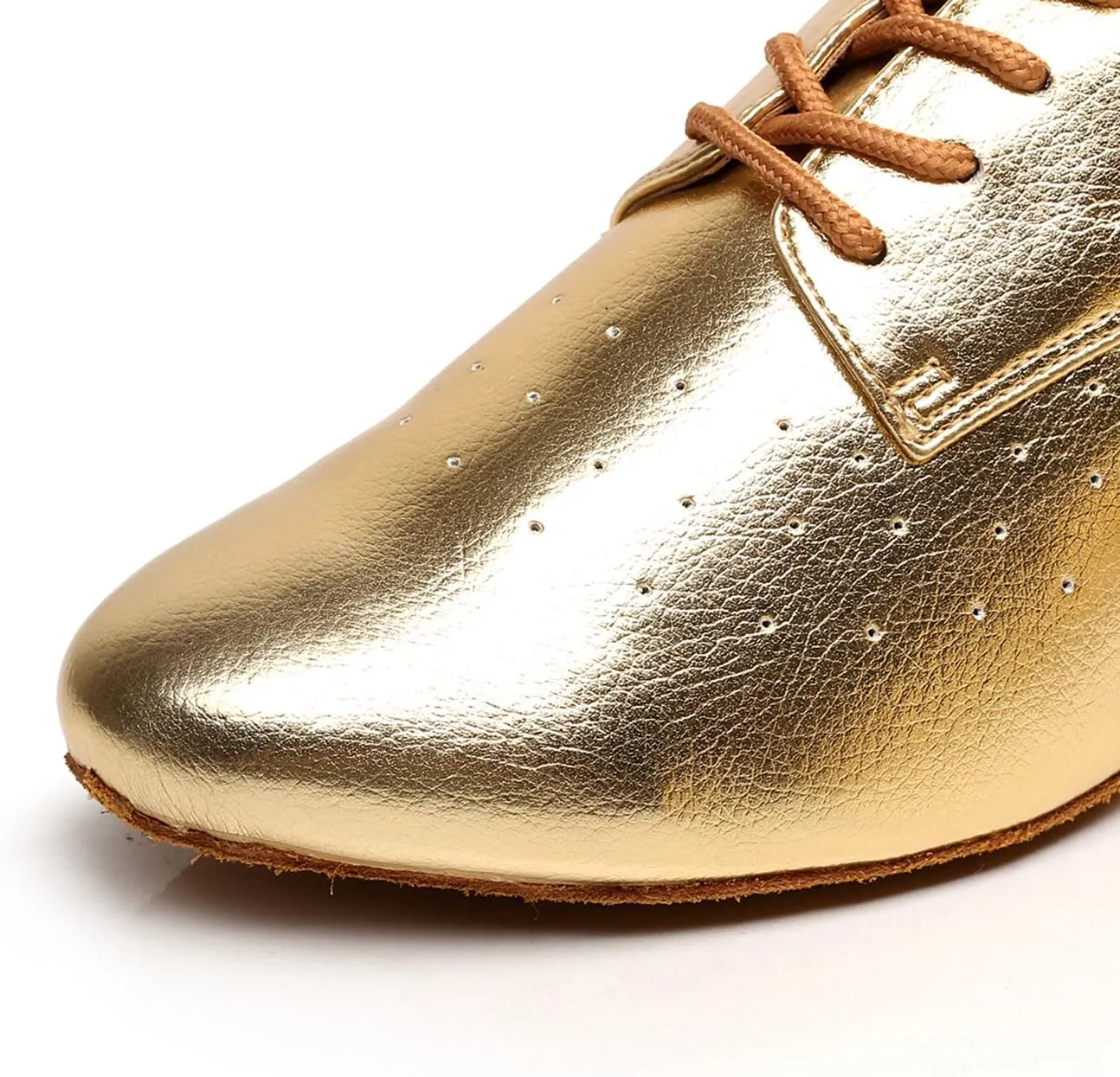 Minishion TQJ3004 Women's Low Heel Synthetic Tango Latin Ballroom Dance Shoes Evening Prom Pumps
