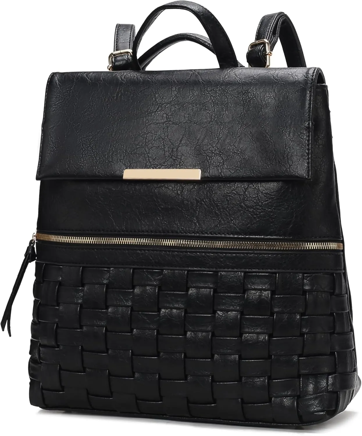 MKF Collection Women Convertible Backpack, Vegan Leather Top-Handle Shoulder Bag Daypack Handbag by Mia K