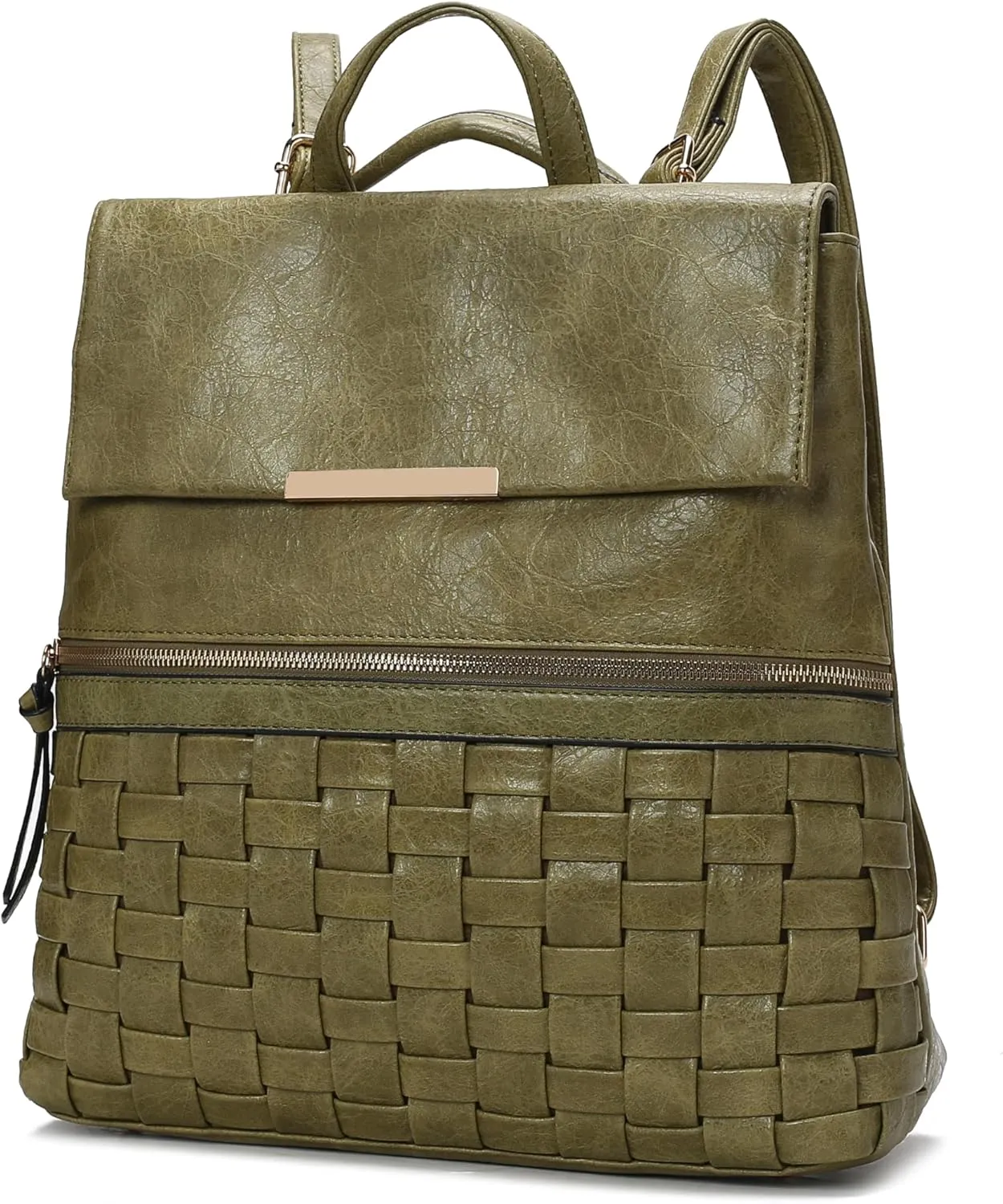 MKF Collection Women Convertible Backpack, Vegan Leather Top-Handle Shoulder Bag Daypack Handbag by Mia K