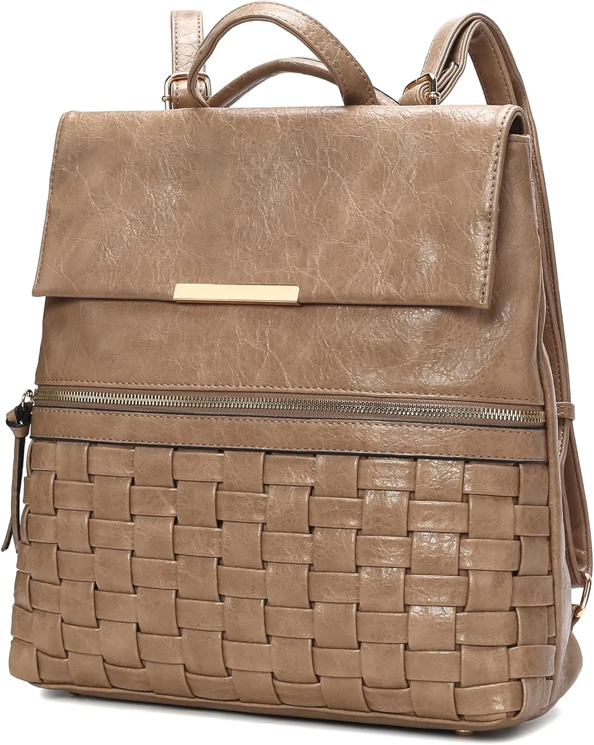 MKF Collection Women Convertible Backpack, Vegan Leather Top-Handle Shoulder Bag Daypack Handbag by Mia K