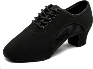 MSMAX Ballroom Dance Shoes Women Latin Dancing Heels Jazz Rhythm Teaching Shoes