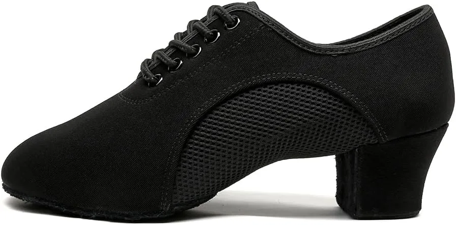 MSMAX Ballroom Dance Shoes Women Latin Dancing Heels Jazz Rhythm Teaching Shoes