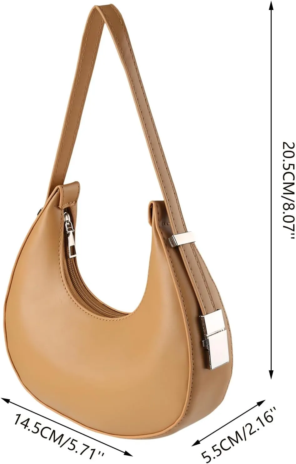 Multi Pocket Shoulder Bags for Woman Waterproof Nylon Crossbody Bags for Woman Trendy Womens Elegant Evening Bag(White)