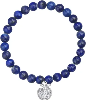 Natural Gemstone Semi Precious Healing Crystals Handmade Stretchy Round Beads Bracelet, Enhance Positive Energy