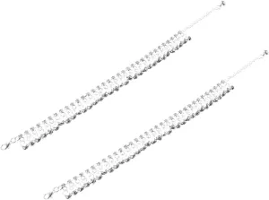 NOLITOY Trendy Summer Anklets Chain Anklet with Bells Foot Chain Bracelet Vintage Ankle Bracelet for Women Beach Accessories