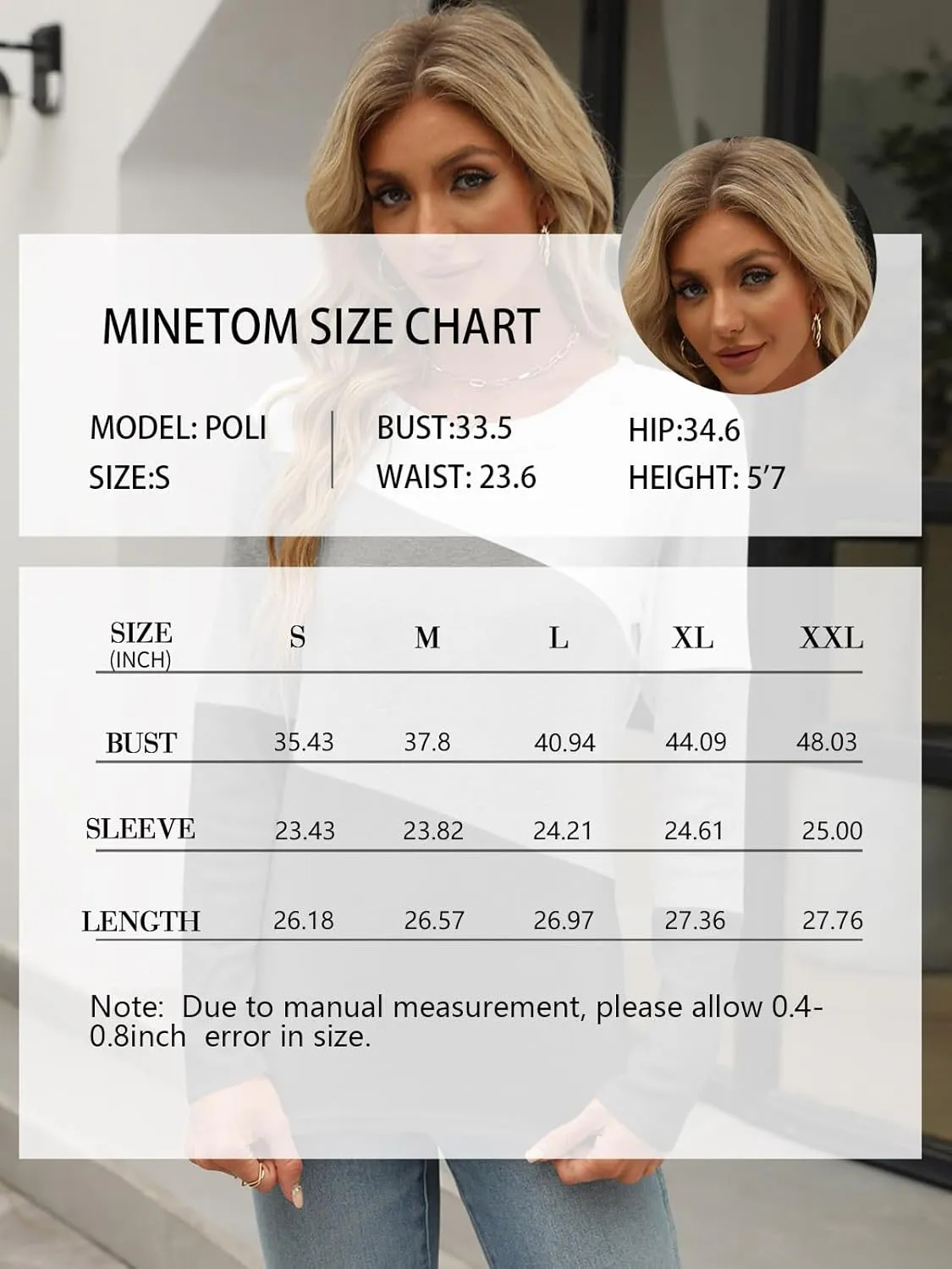 ORANDESIGNE Women's Color Block Long Sleeve Tunics Tops Casual Round Neck Loose Shirts Blouses