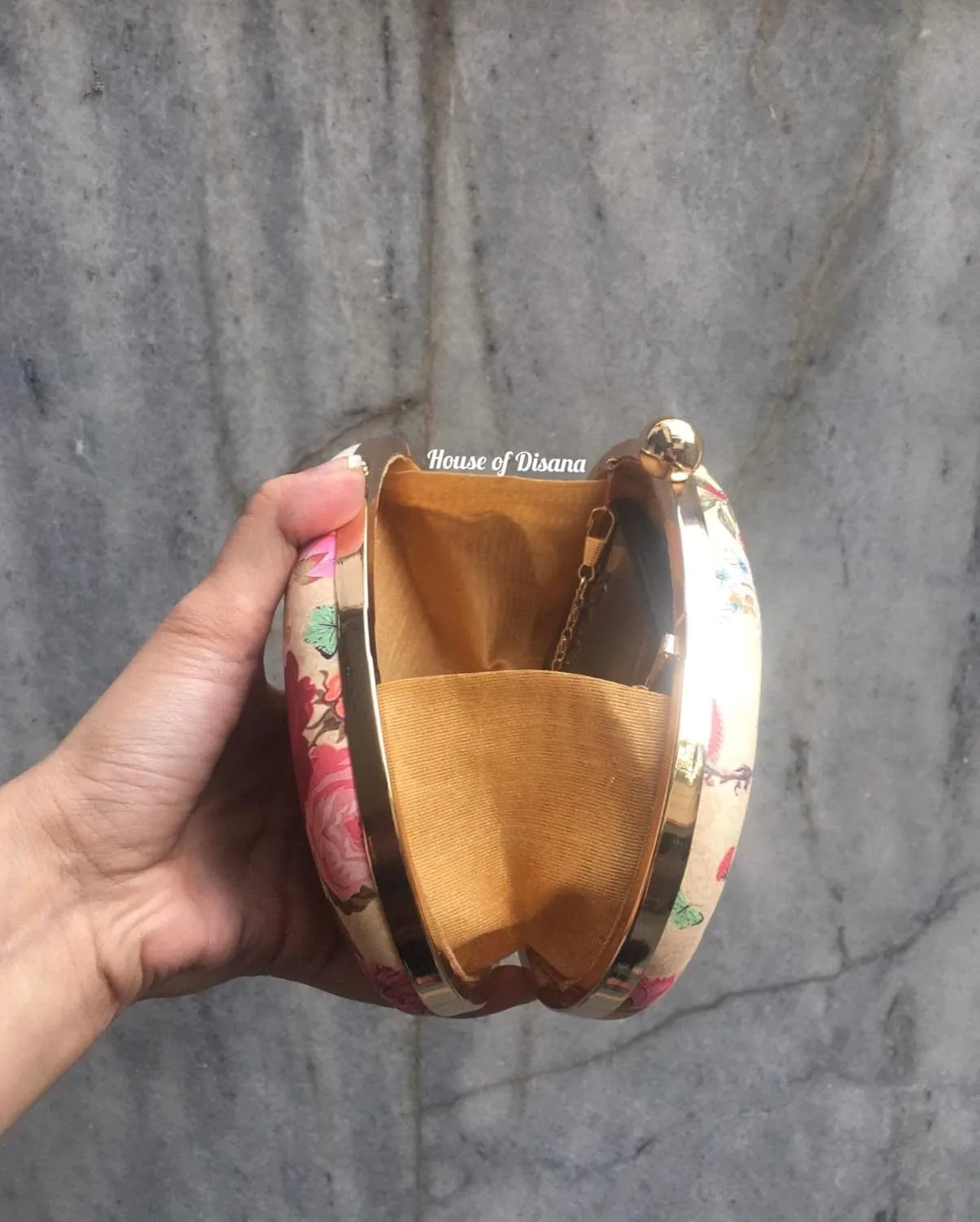Oval Clutch Bags Formal Party Clutches Wedding Purses Cocktail Prom Clutches (Beige)