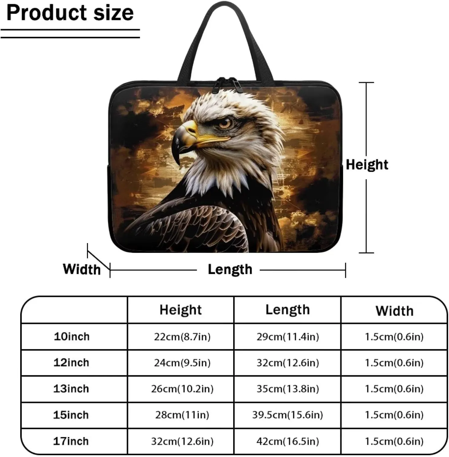 Print Laptop Bag Sleeve Case with Handle for pad/Netbook/Tablet/Reader