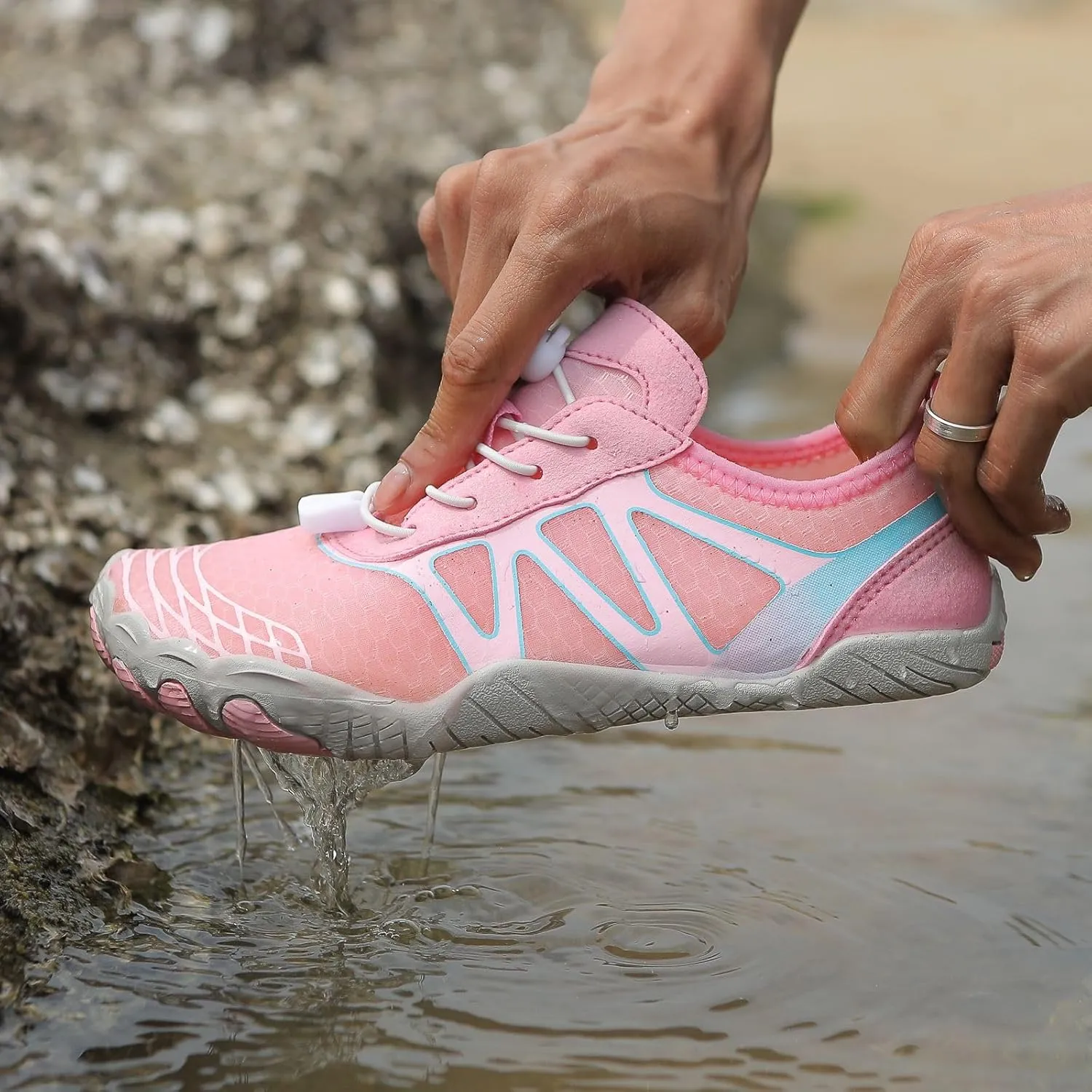 Pro Barefoot Shoes for Women Men,Wide Toe Box Barefoot Shoes Water Shoe Women,Healthy & Non-Slip Barefoot Outdoor Shoe,Waterproof Hiking Sneakers Women