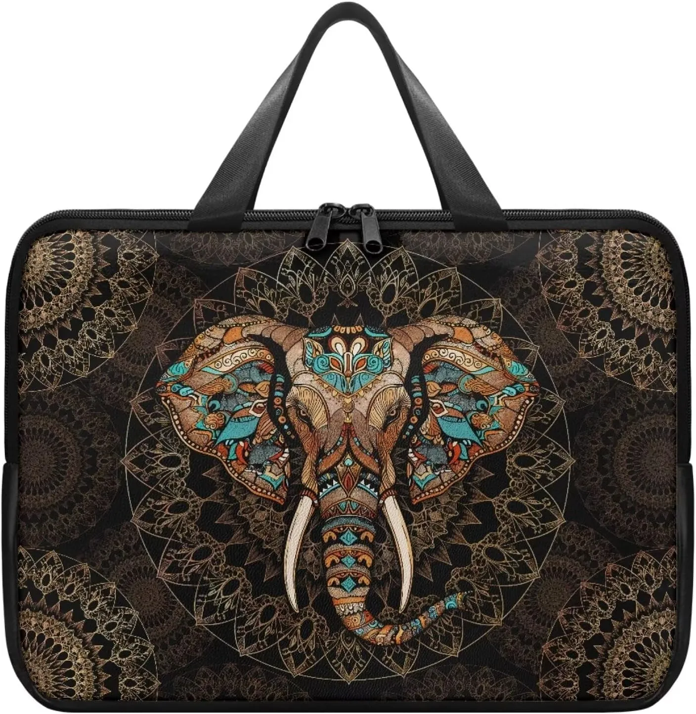 PU Leather Laptop Bag Sleeve, Computer Tablet Handbag Case Notebook Messenger Briefcase