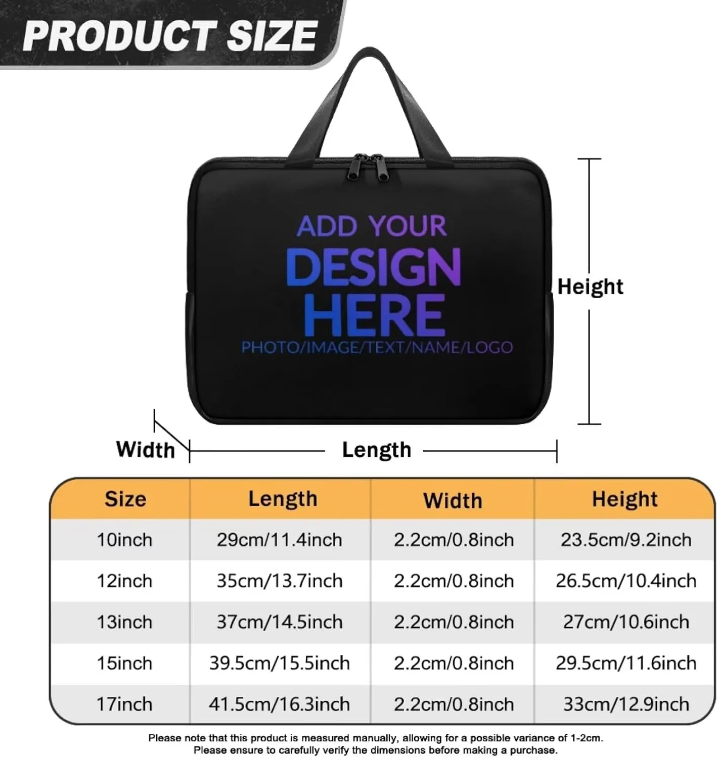 PU Leather Laptop Bag Sleeve, Computer Tablet Handbag Case Notebook Messenger Briefcase