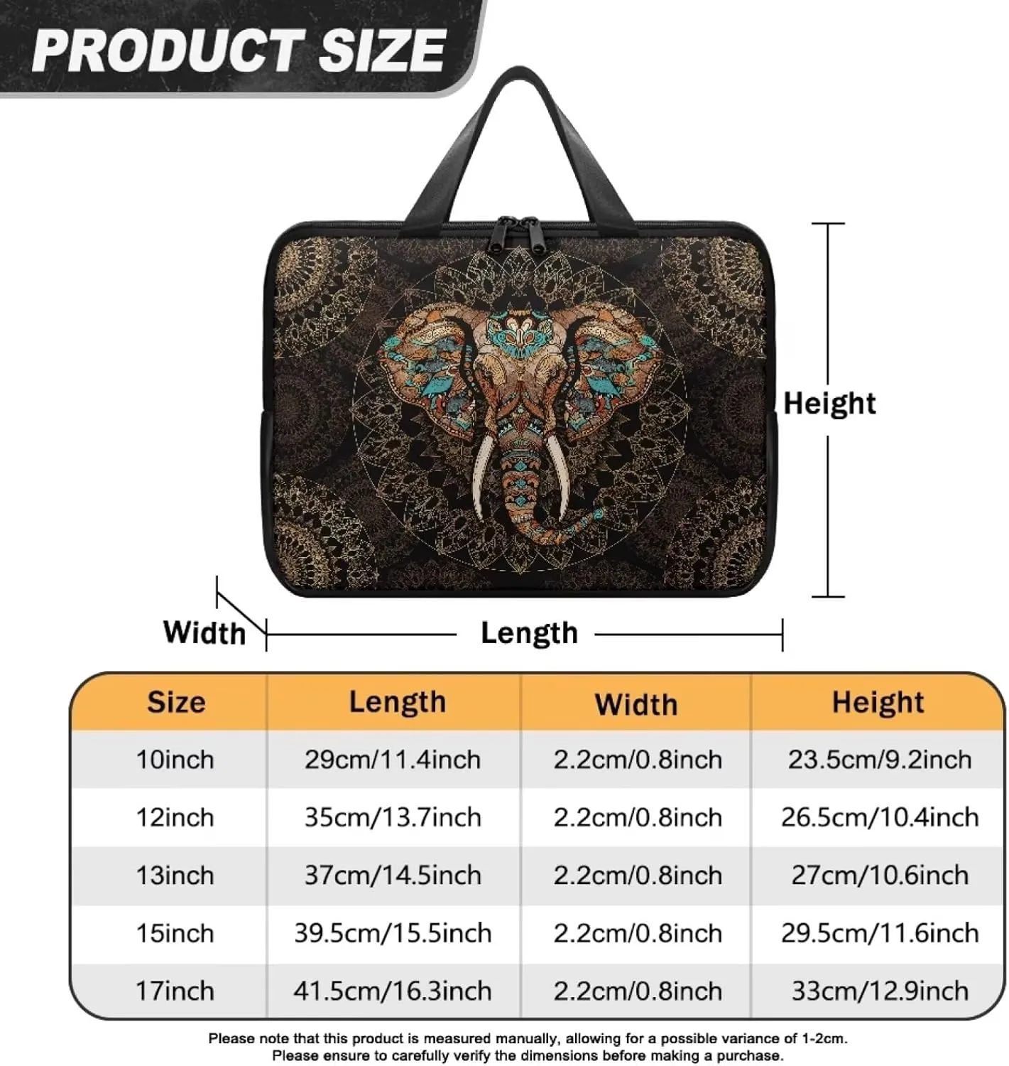 PU Leather Laptop Bag Sleeve, Computer Tablet Handbag Case Notebook Messenger Briefcase