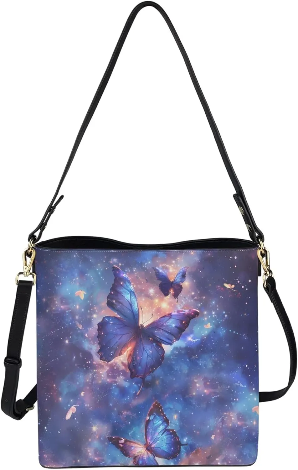 PU Leather Tote Bucket Bags Purse Women's Large Designer Shoulder Handbags for Work Travel Beach or Daily Use