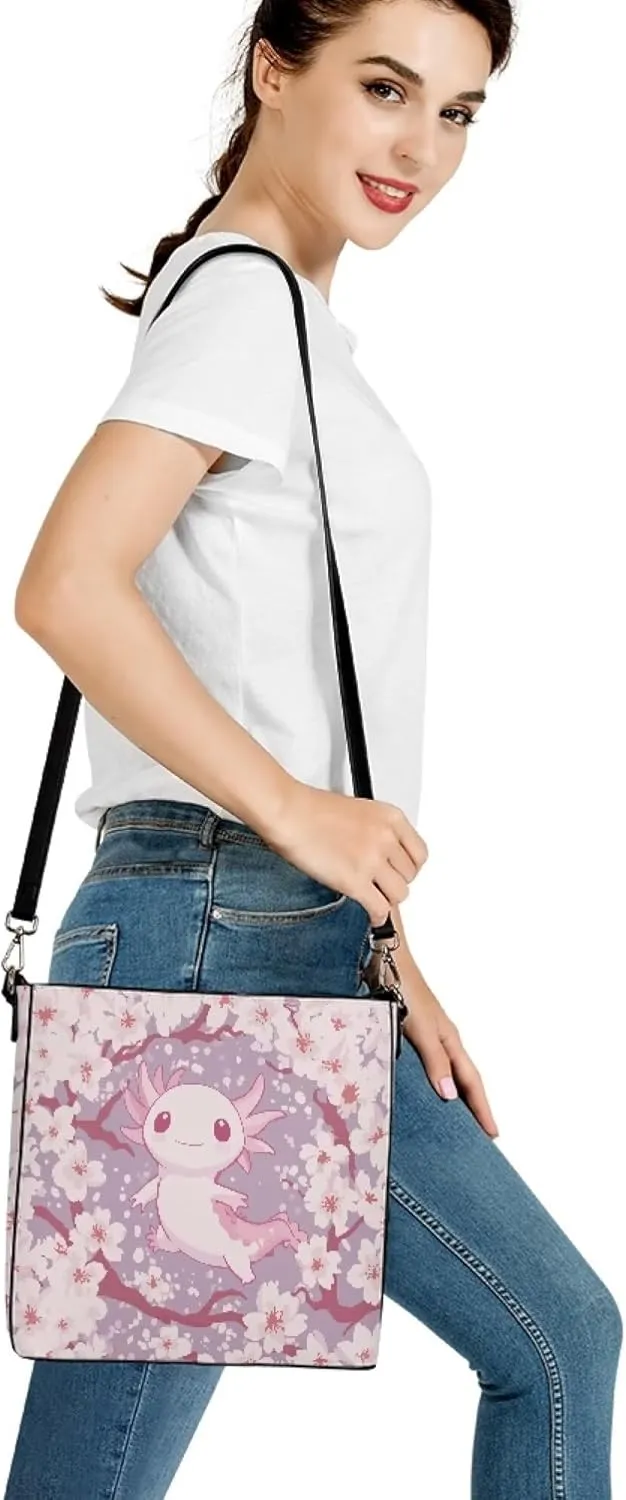 PU Leather Tote Bucket Bags Purse Women's Large Designer Shoulder Handbags for Work Travel Beach or Daily Use